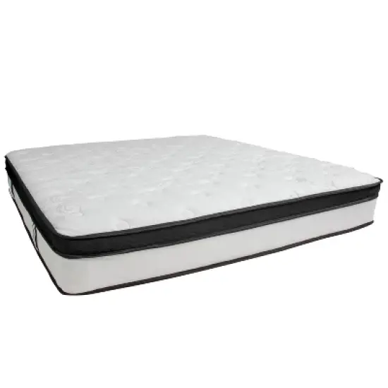 Emma and Oliver 12 Inch Hybrid Memory Foam Pocket Spring Mattress, Mattress in a Box image {15}
