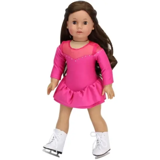 Sophia's - 18" Doll - Ice Skates - White image {2}