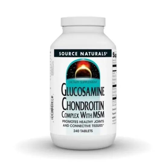 Glucosamine Chondroitin with MSM by Source Naturals, Inc.  -  240 Tablet image {3}