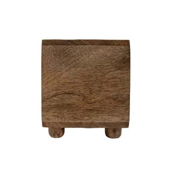 Natural Wood Wine Bottle Holder - Foreside Home & Garden image {1}