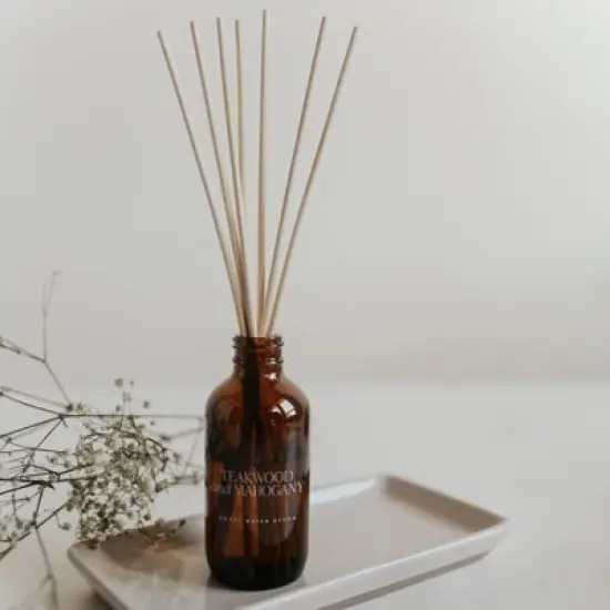 Sweet Water Decor Teakwood and Mahogany Amber Reed Diffuser - 3.5oz image {2}