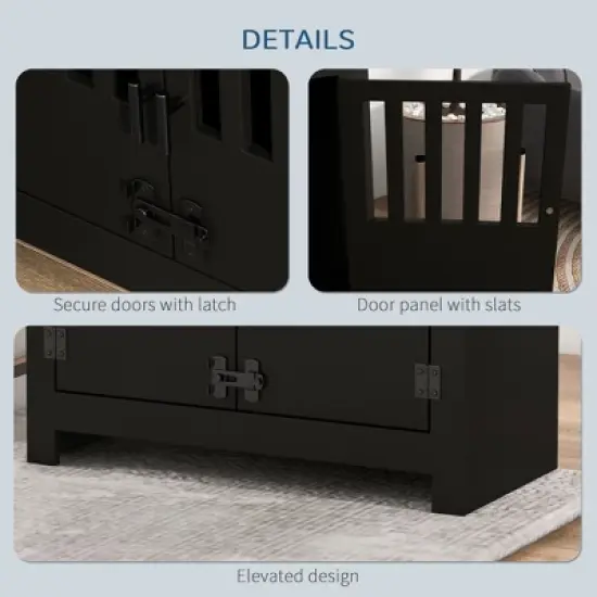 Kumasinova Large Dog Food Storage Container,Elevated Dog Bowls with Storage Cabinet Containing Large 37L Capacity,Raised Dog Bowl Stand image {4}