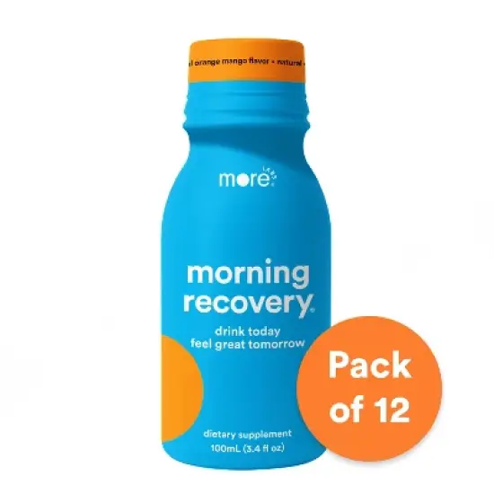 Morning Recovery Electrolyte, Milk Thistle Drink Proprietary Formula to Hydrate & Recover, Highly Soluble Liquid DHM, Orange Mango image {5}