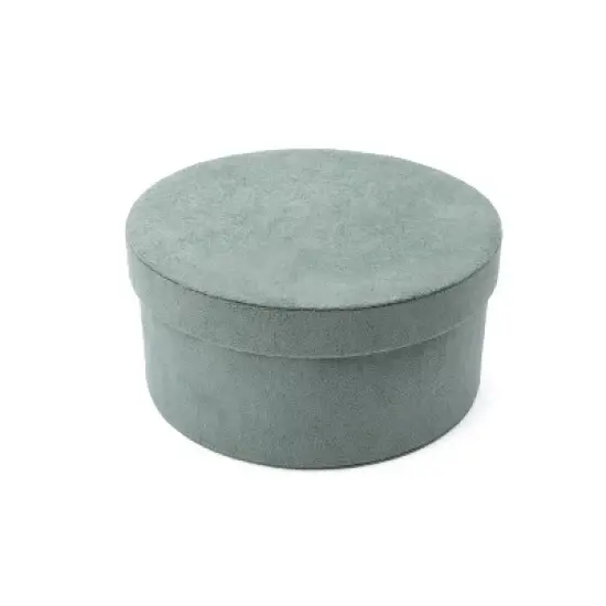 Large Velvet Storage Box Teal - Bullseye's Playground&trade; image {1}