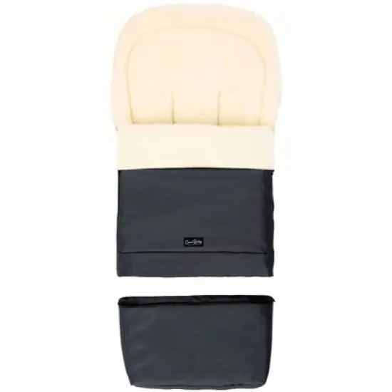 Cover Baby 0-3 Years Scandinavian Organic Wool Adjustable Footmuff in Black Graphite image {2}