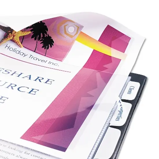 Avery Index Maker Print & Apply Clear Label Sheet Protector Dividers 8-Tab Letter 75501 image {3}