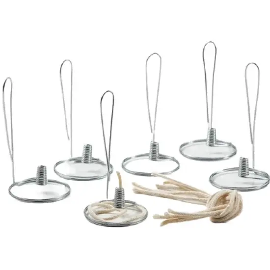 Merry Corliss Olive Oil Steel Elements with Wicks for Pint Size Jars Pack of 6 image {4}