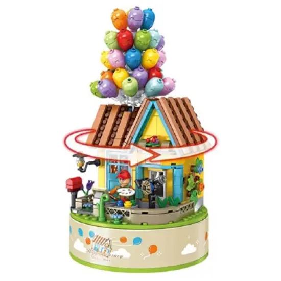 Contixo BK01 Flying Balloons Building Block Set with Music Box - 528 PCS image {3}