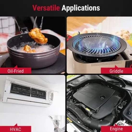 ThermoPro TP450W Dual Laser Temperature Gun for Cooking, Digital Infrared Thermometer for Pizza Oven Grill, Laser Thermometer Gun image {4}