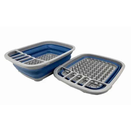 SAMMART 8L (2.11Gallons) Collapsible Plastic Dish Drainer - Foldable Drying Rack image {11}
