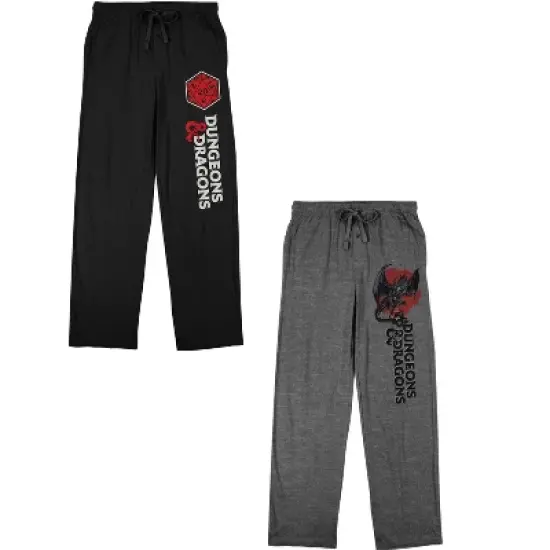 Dungeons & Dragons Dice & Dragon Men's 2-Pack Sleep Pajama Pants image {6}