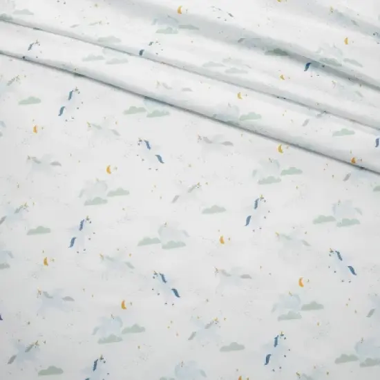 Unicorn Microfiber Kids' Sheet Set Blue - Pillowfort&trade; image {3}