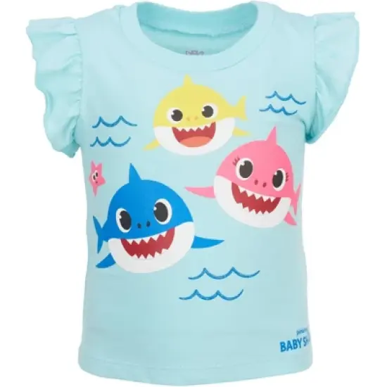Pinkfong Baby Shark Girls Tank Top and Shorts Toddler  image {1}