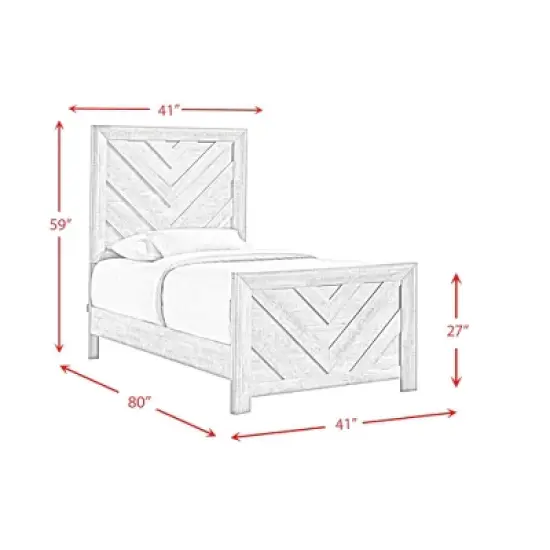 3pc Keely Panel Bedroom Set White - Picket House Furnishings image {15}