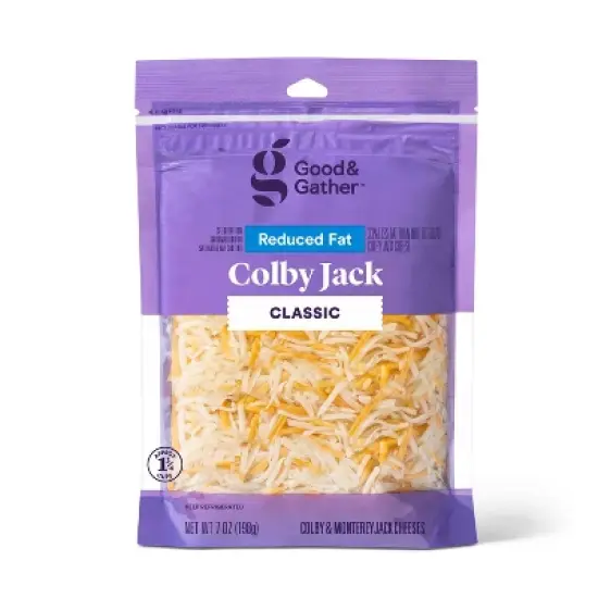 Shredded Reduced Fat Colby Jack Cheese - 7oz - Good & Gather&trade; image {3}