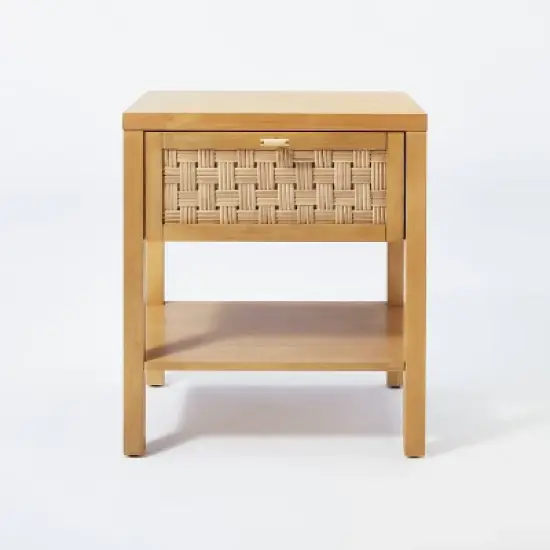 Palmdale Nightstand Woven 1 Drawer Natural - Threshold&trade; designed with Studio McGee image {2}