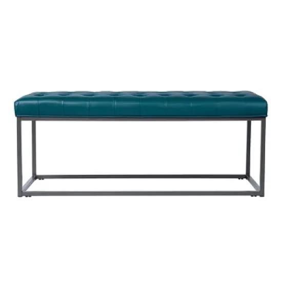 Perscon Upholstered Hallway Bench Blue - Aiden Lane image {2}