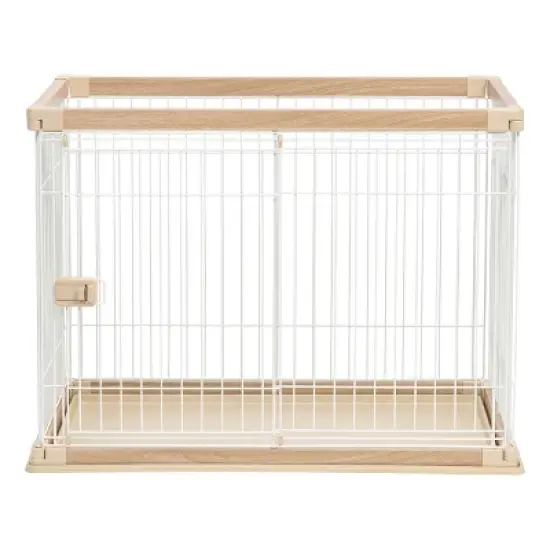 IRIS USA Wire Open Dog Crate Pet Playpen image {9}