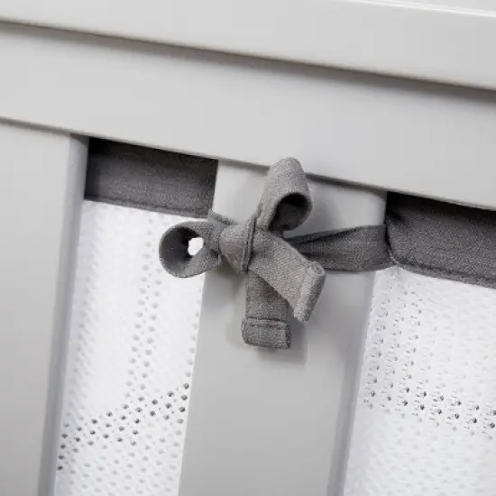 BreathableBaby Breathable Mesh Crib Liner - Deluxe Embroidered Collection - Elephants image {8}