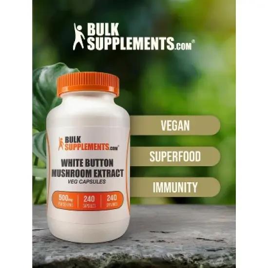 BulkSupplements White Button Mushroom Extract Capsules image {4}