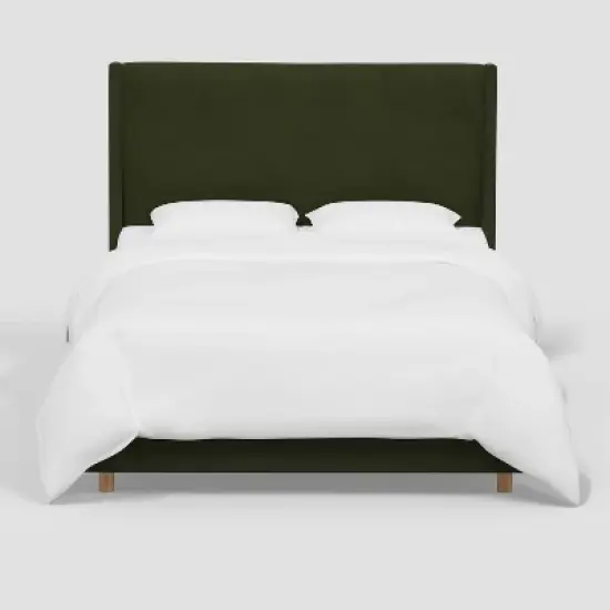 Encino Wingback Bed in Dry Velvet - Threshold&trade; designed with Studio McGee image {1}