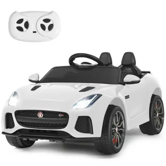 Costway 12V Jaguar F-Type SVR Licensed Kids Ride On Car Motorized Vehicle w/ MP3  Navy image {12}