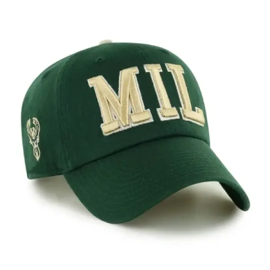 NBA Milwaukee Bucks Clique Hat: Cotton Adjustable Baseball Cap image {1}