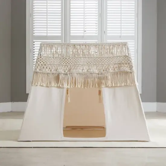 Macrame Playhome Tent Beige - Wonder & Wise image {5}