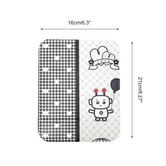 Unique Bargains Women Lightweight Makeup Mirror for Travel Black 1 Pc image {1}