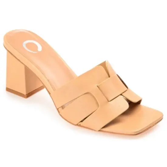 Journee Collection Womens Renatta Tru Comfort Foam Open Square Toe Block Heel Sandals image {12}