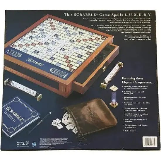 WS Game Company Scrabble Trophy Edition Board Game image {3}