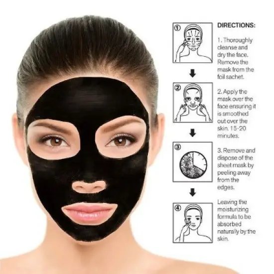 Pursonic Purifying Charcoal Sheet Mask image {2}