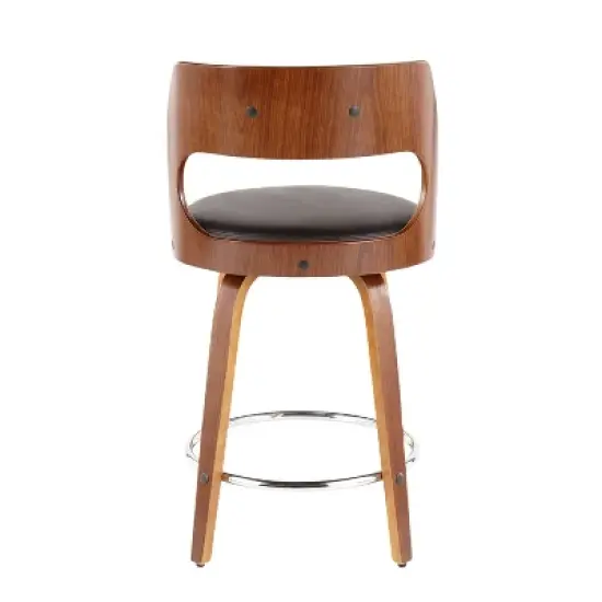 Set of 2 Cecina Upholstered Counter Height Barstools - Lumisource image {5}
