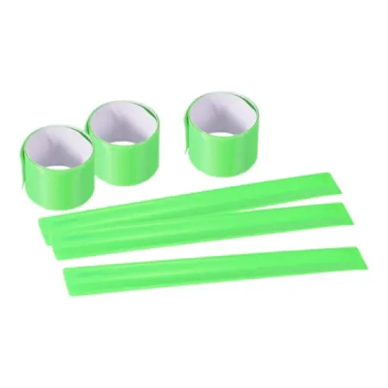 Unique Bargains High Visibility Reflective Arm Wrist Ankle Bands for Night Running 6 Pcs image {8}