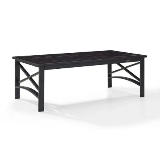 HomeStock Kaplan Outdoor Metal Table image {2}