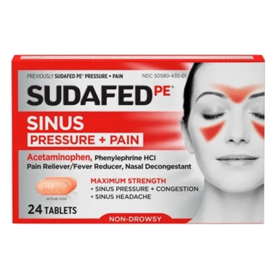 Sudafed PE Pressure + Pain Caplets - 24ct image {8}