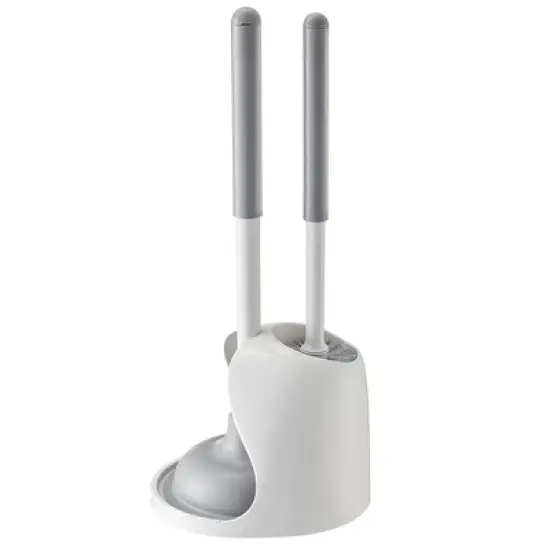 JANSNO Bathroom Toilet Brush & Plunger Set with PP Handle for Deep Cleaning image {7}