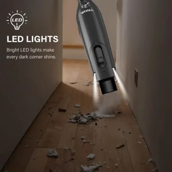 WHALL Cordless Handheld Vacuum Cleaner, Powerful Suction, LED Lights, 2 Suction Modes, Rechargeable with Charging Dock, For Home, Office, Car image {2}