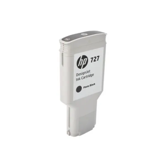 HP 727 300-ml Photo Black DesignJet Ink Cartridge, F9J79A image {1}