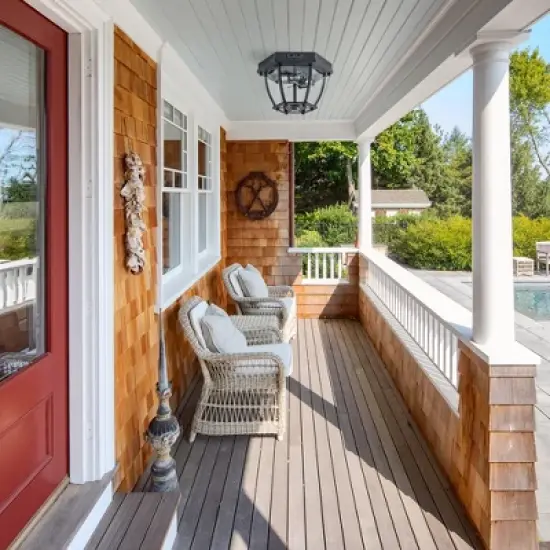 C Cattleya 2-Light Matte Black Motion Sensor Flush Mount Light with Clear Glass image {5}