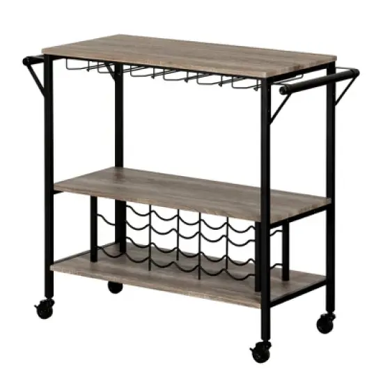 Munich Bar Cart with Wine Rack - South Shore image {10}