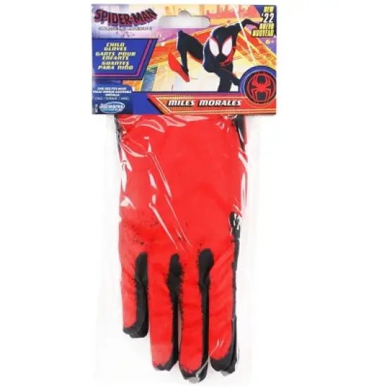 HalloweenCostumes.com One Size Fits Most Boy  Miles Morales Child Gloves., Black/Red image {3}