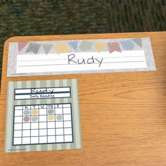 Teacher Created Resources&reg; Classroom Cottage Flat Name Plates, 36 Per Pack, 6 Packs image {3}