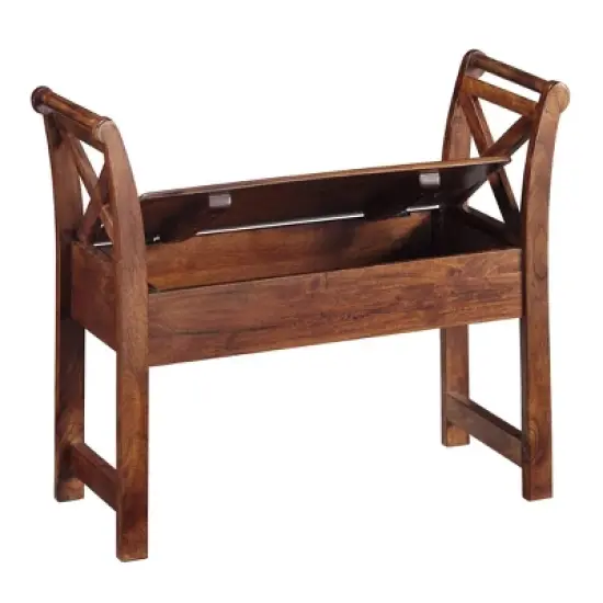 Abbonto Accent Bench Warm Brown - Signature Design by Ashley image {4}