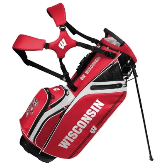 NCAA Wisconsin Badgers Team Effort Caddie Golf Bag image {3}