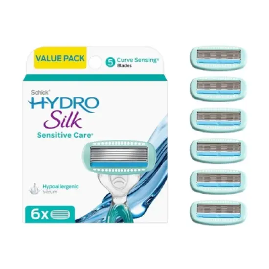 Schick Hydro Silk 5 Sensitive Women Razor Blade Refills image {7}