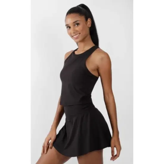 90 Degree By Reflex Cloudlink Cropped Racerback Tank Top image {4}