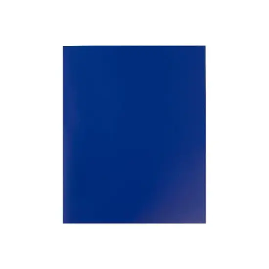 JAM Paper Pop 2-Pocket Portfolio Folder Deep Blue 96/Box (382EBUB) image {4}
