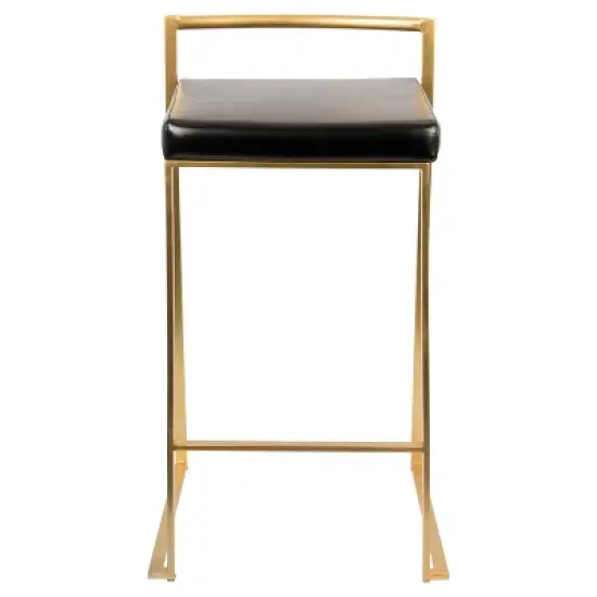 Set of 2 27" Fuji Contemporary Counter Height Barstool - Lumisource image {5}