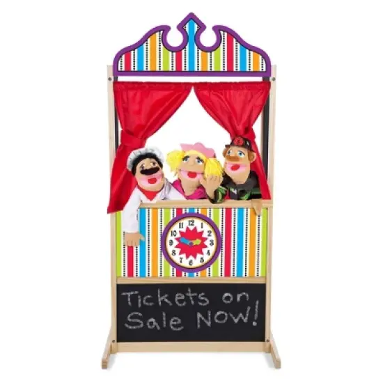 Melissa & Doug Deluxe Puppet Theater - Sturdy Wooden Construction image {8}